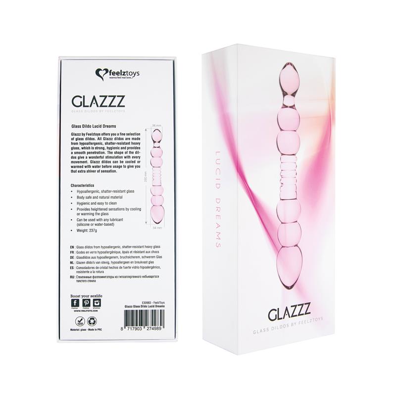 FEELZTOYS GODE GLAZZ en verre et cristal, rêves lucides