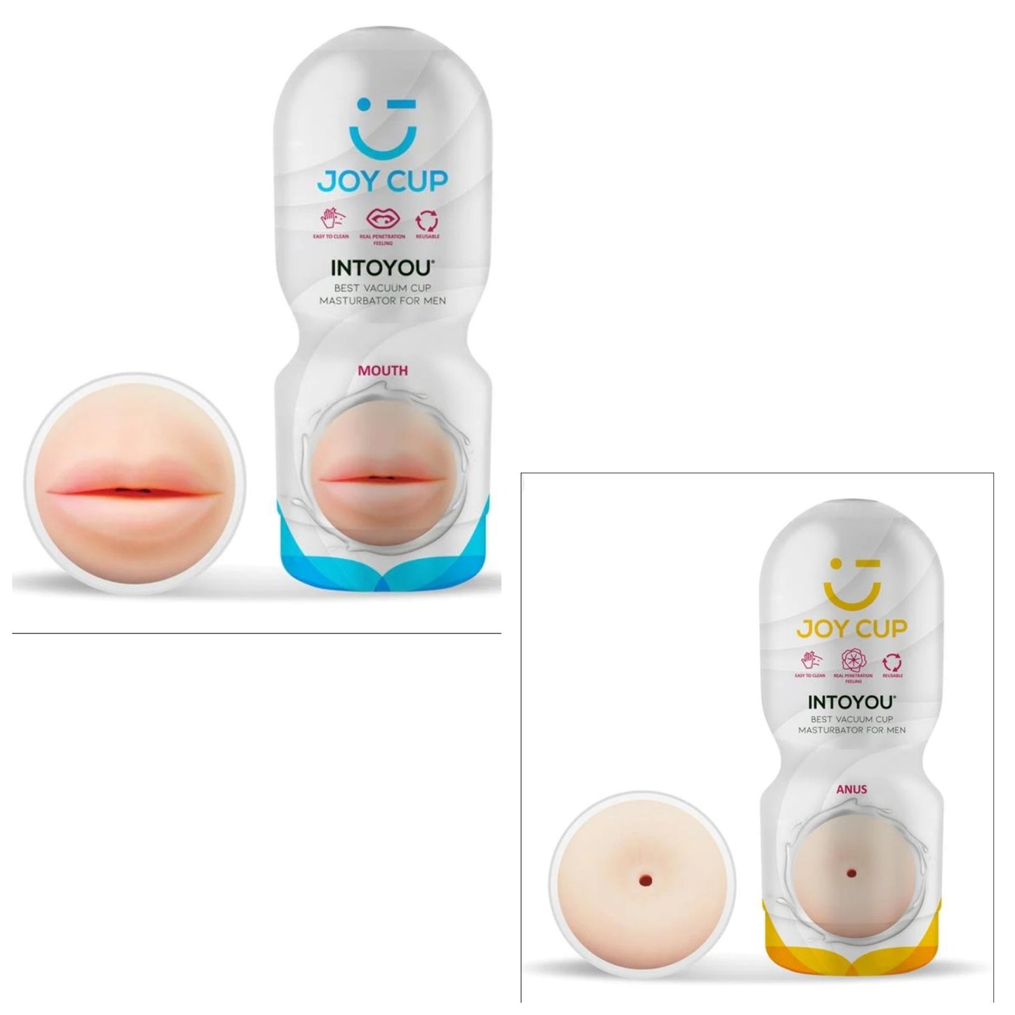 JOY CUP masturbateur bouche + Anus