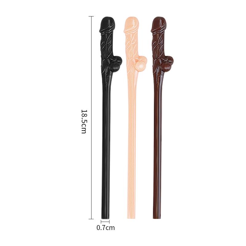 Lot de 9 pailles pénis