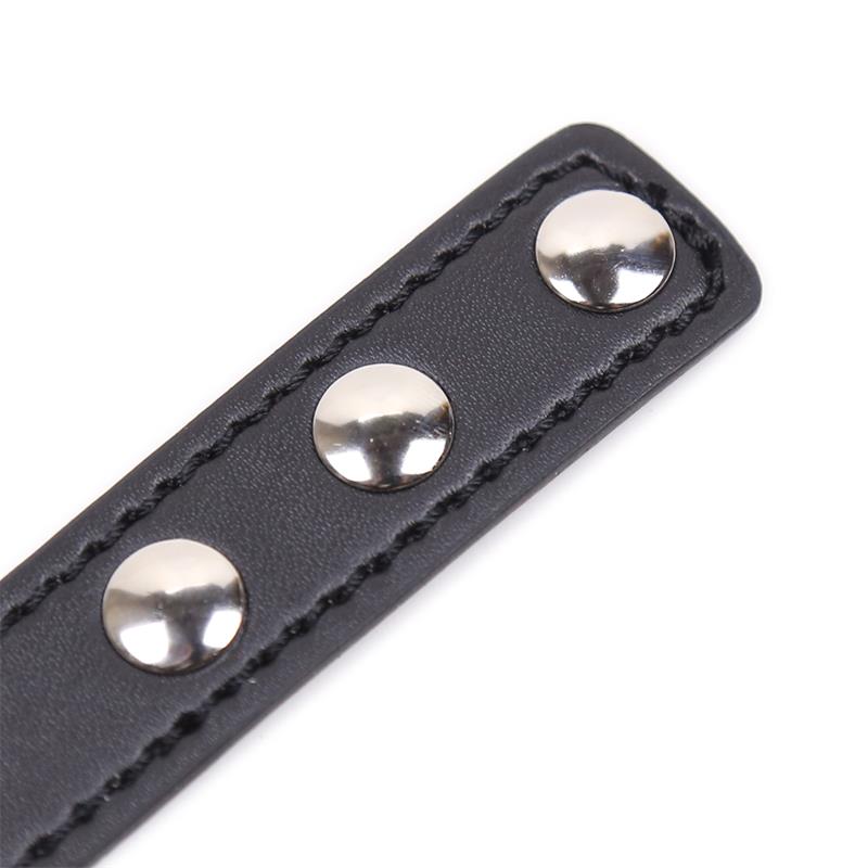 Collier ajustable créole coeur noir - 41,5cm