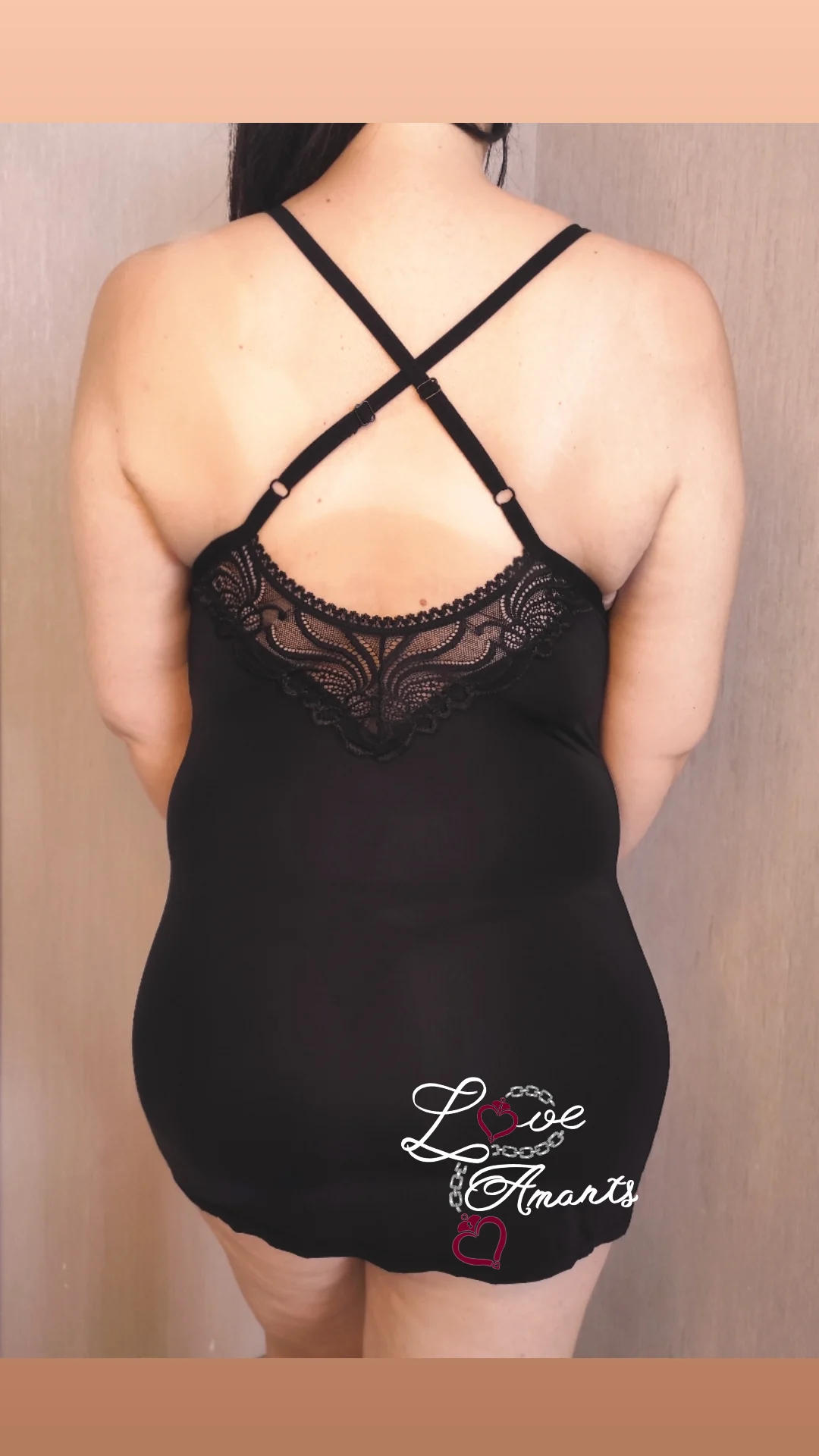 Robe et String - Noir