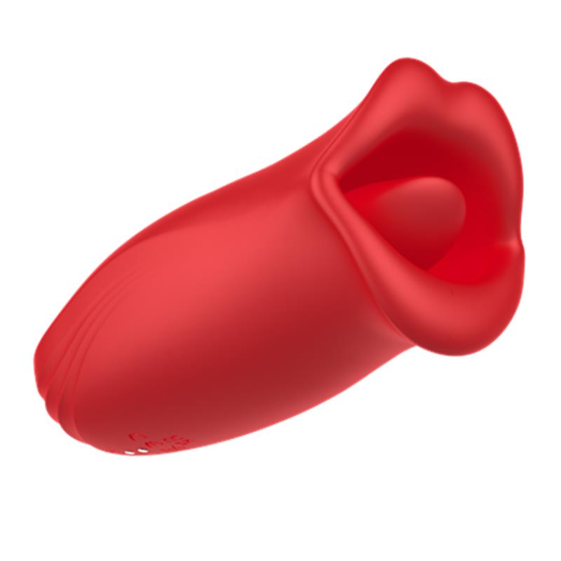 Masseur buccal vibrant et léchant USB en silicone