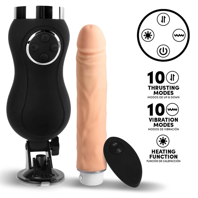 INTOYOU sex machine vibration, poussée et chaleur télécommande usb