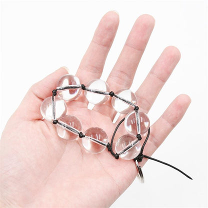 Perles anales en verre LATETOBED BDSM LINE, 4 tailles
