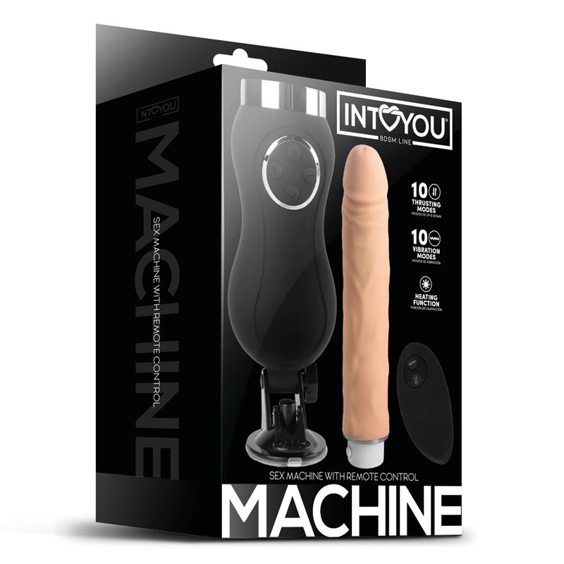 INTOYOU sex machine vibration, poussée et chaleur télécommande usb
