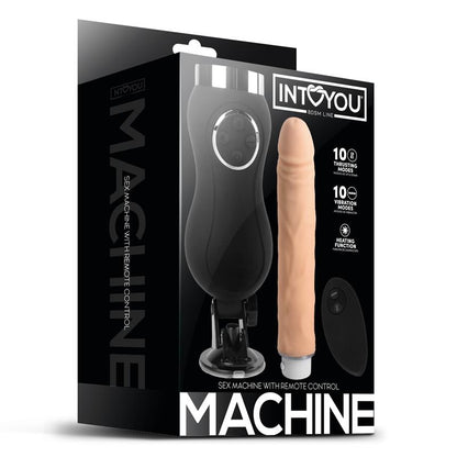 INTOYOU sex machine vibration, poussée et chaleur télécommande usb