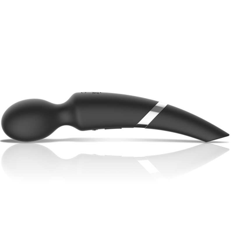 BLACK&SILVER - Beck ondes stimulantes et vibrations silicone rechargeable noir