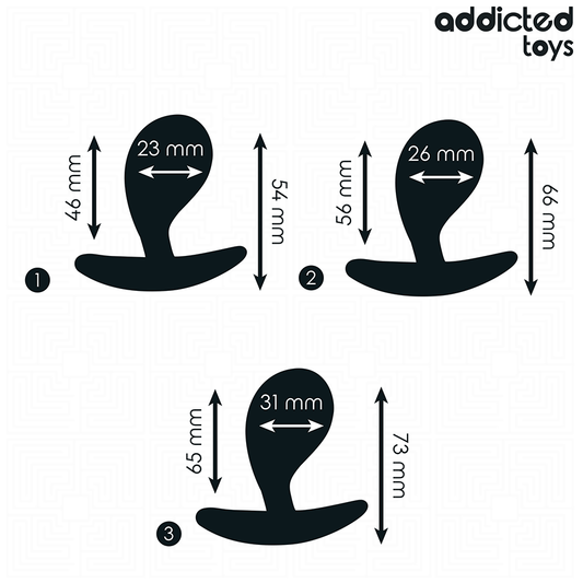 ADDICTED TOYS - Lot de 3 plug anal