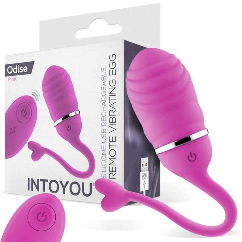 INTOYOU oeuf vibrant télécommande odise usb silicone rose