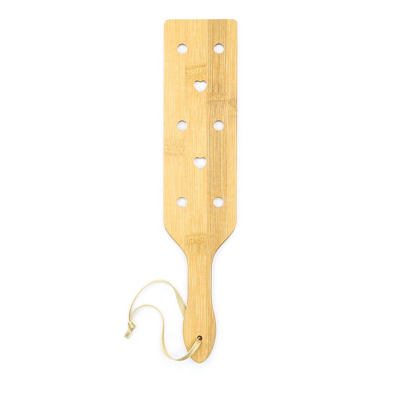 Paddle en bambou avec cœurs - 33cm