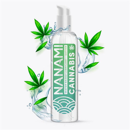 Lubrifiant à base d'eau - Goût Cannabis - 150ml