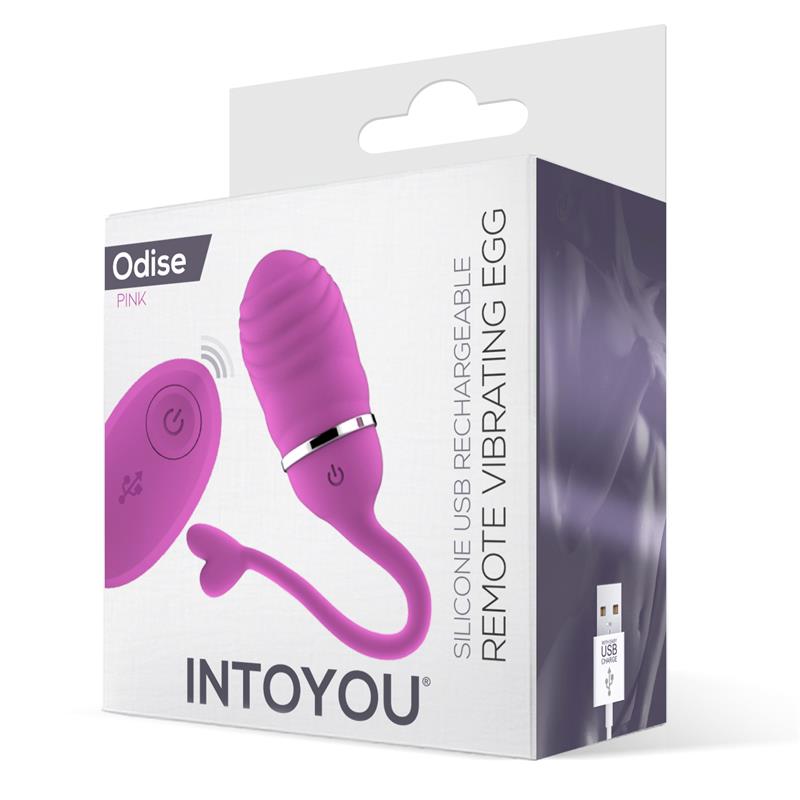 INTOYOU oeuf vibrant télécommande odise usb silicone rose