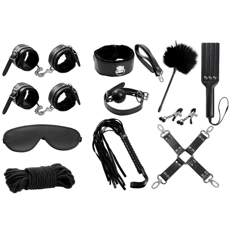 Set noir Bondage de 11 pièces